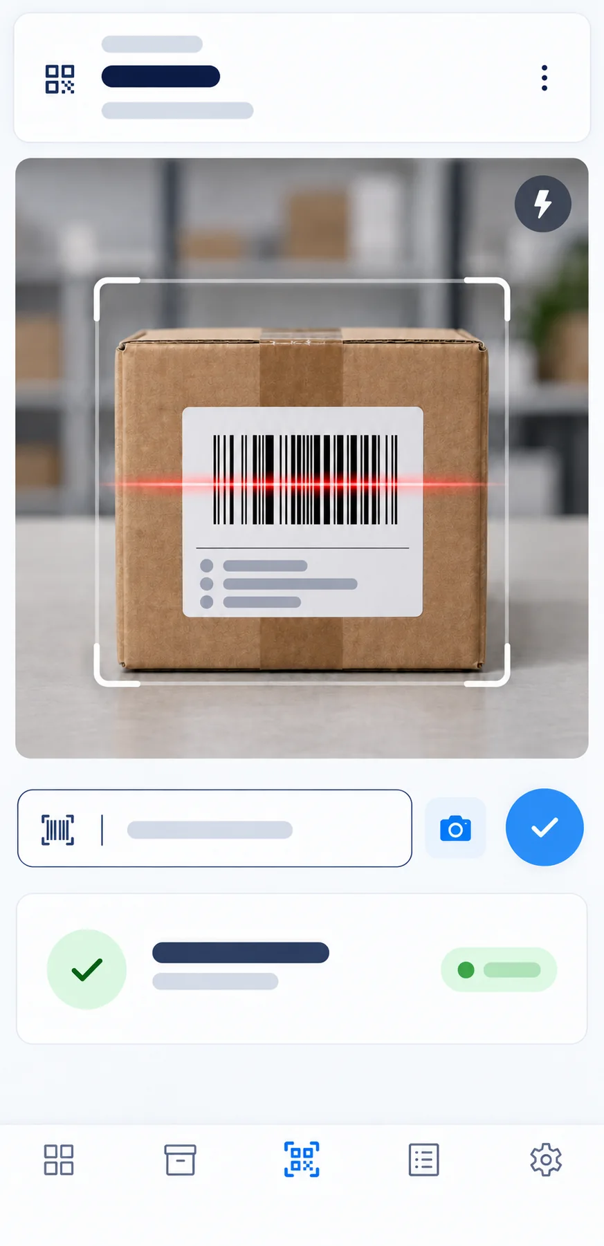 Deposay-Barcode-Scan auf dem Smartphone