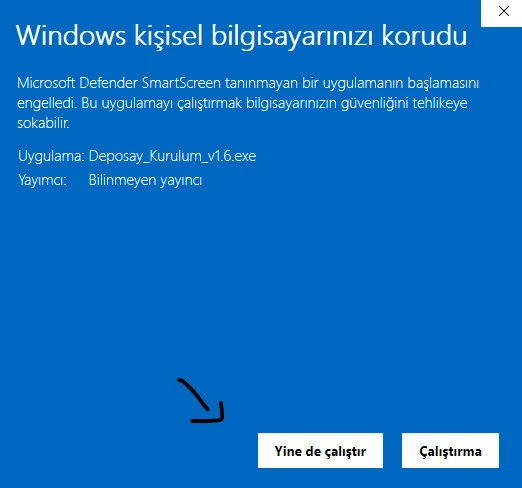 Windows (PC) Kurulum Adım 1